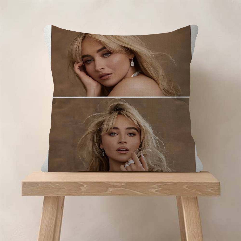 Fashion Singer SSabrina CCarpenter Pillow Cover Sofa Cushion Cover Home Room Decoration Children Gift