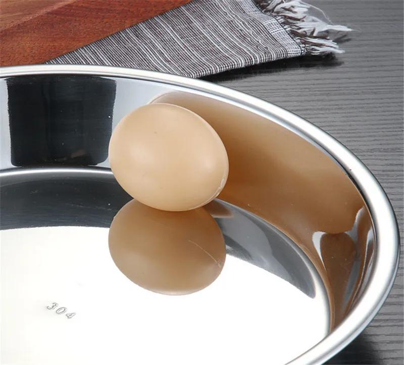 304 Stainless Steel Plate tray Noodle Plate Flat Steamed big Large Size Meal Plate Dual Handle Dough dishes and plates sets dish