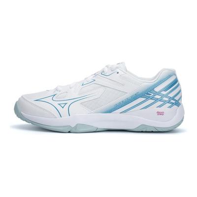 Badmintonschuhe Unisex Niedrig geschnitten Weiß/Blau 71GA253011