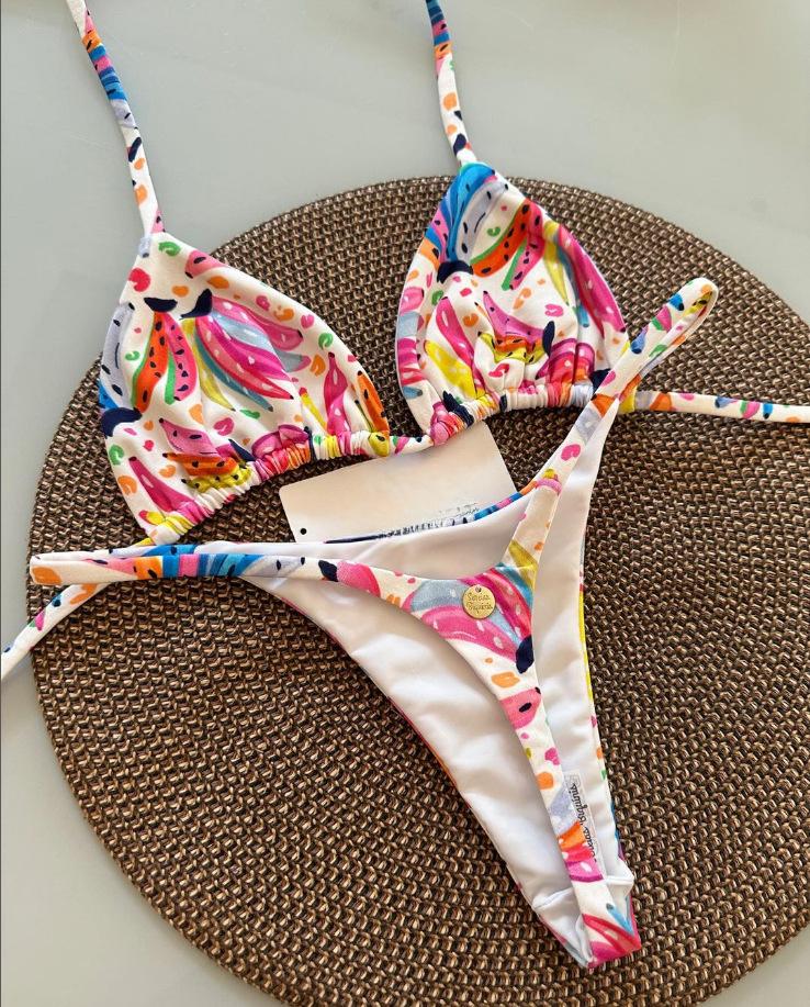 

New Bikini Women Swimsuit Beach Vacation Swimwear Leopard Printed Sexy Bikini Set Beachwear Swimsuit Thong Bathing Suit Biquinis L