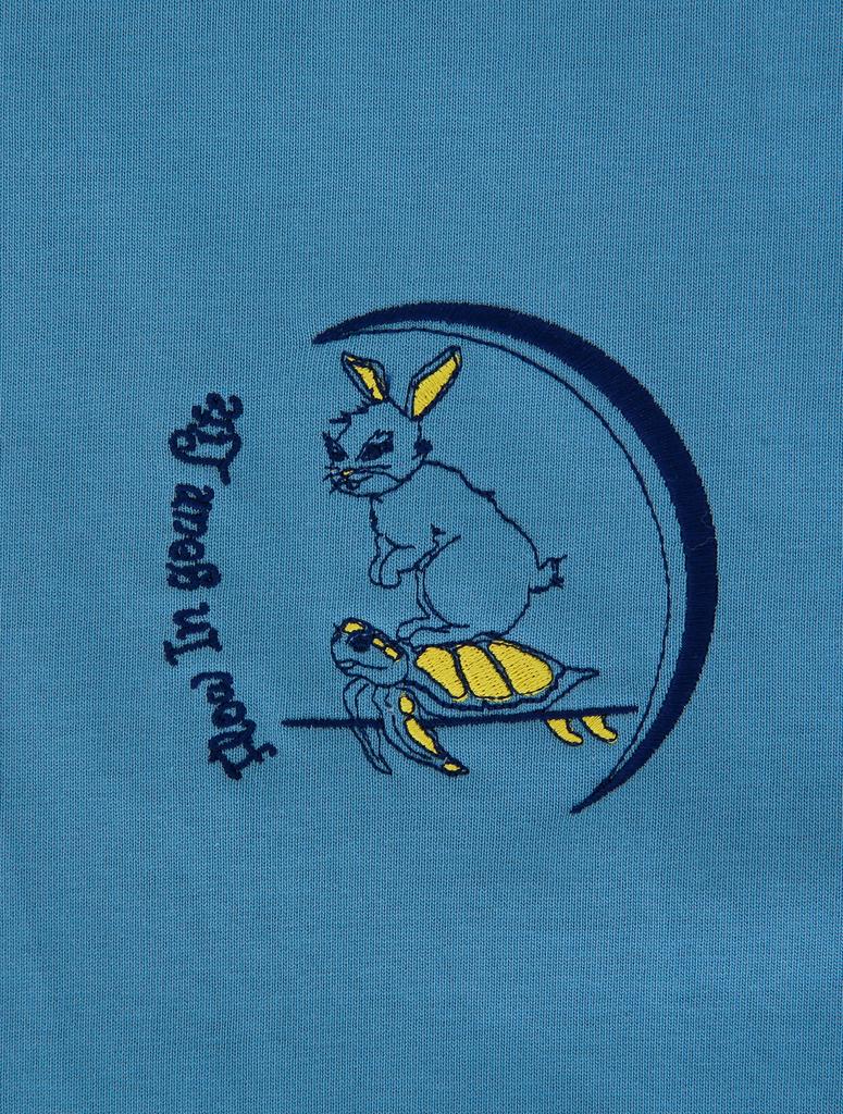 MOFLOS Rabbit Turtle Surfing T-Shirt Blue
