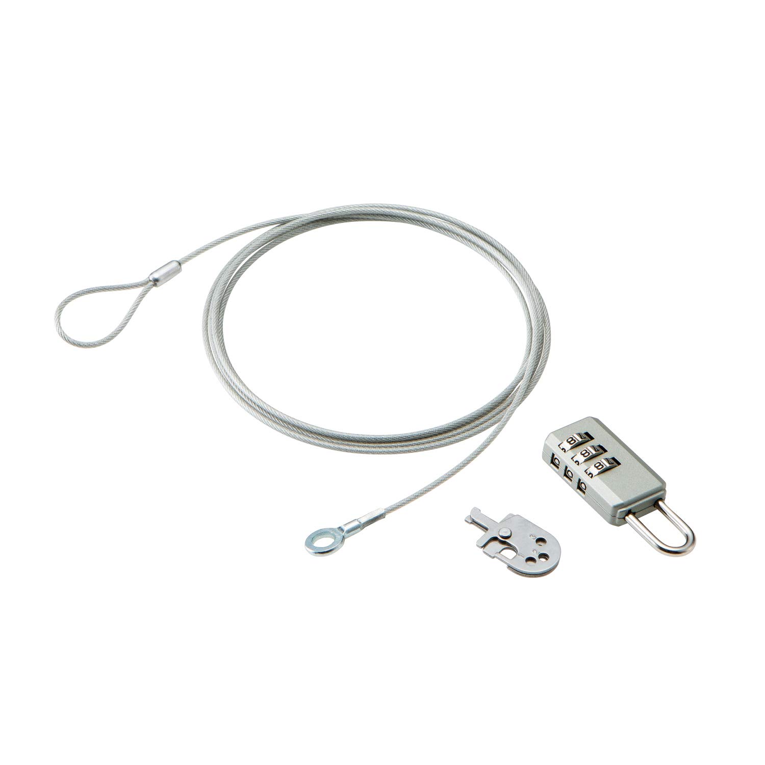

ELECOM Security Wire Dial Padlock Parts Regular Key Multi-Lock ESL-10A