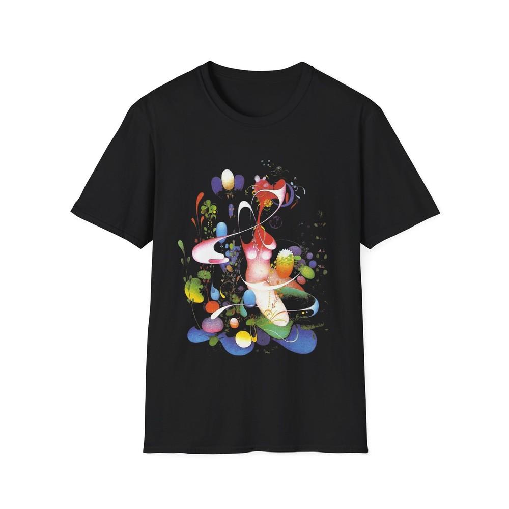 

1977 vangel naumovski s lacustrine galaxy painting tshirt 4XL