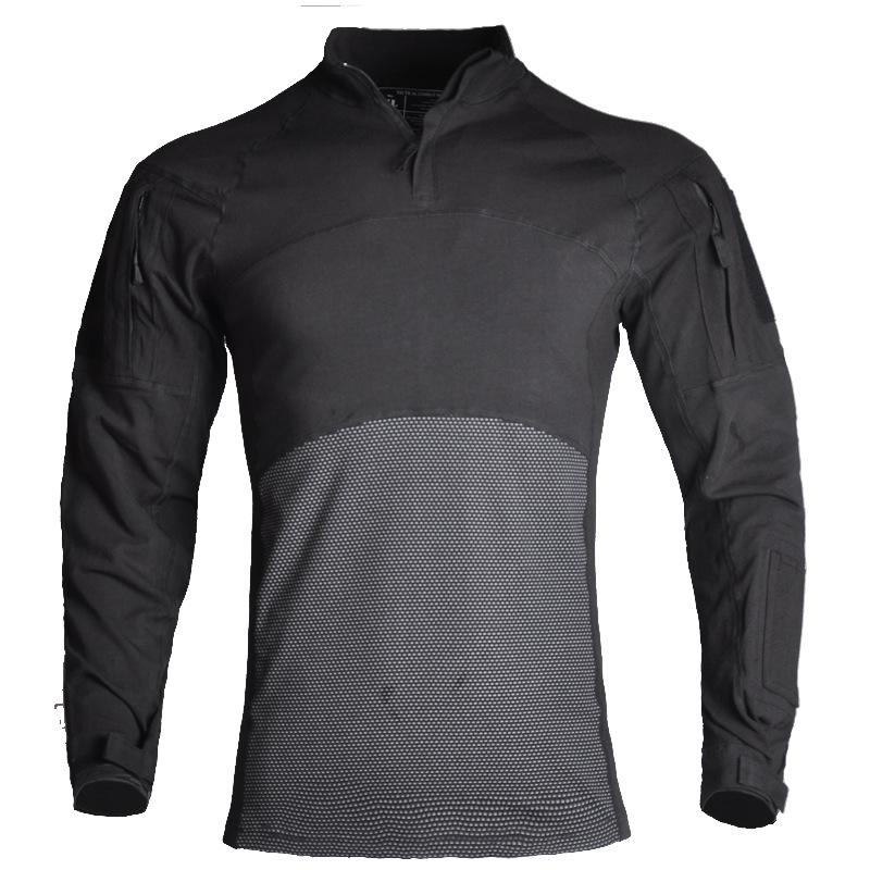Men's Long Sleeve T-Shirt Half Zipper Long Sleeve Pullover Breathable Wearable Long Sleeve