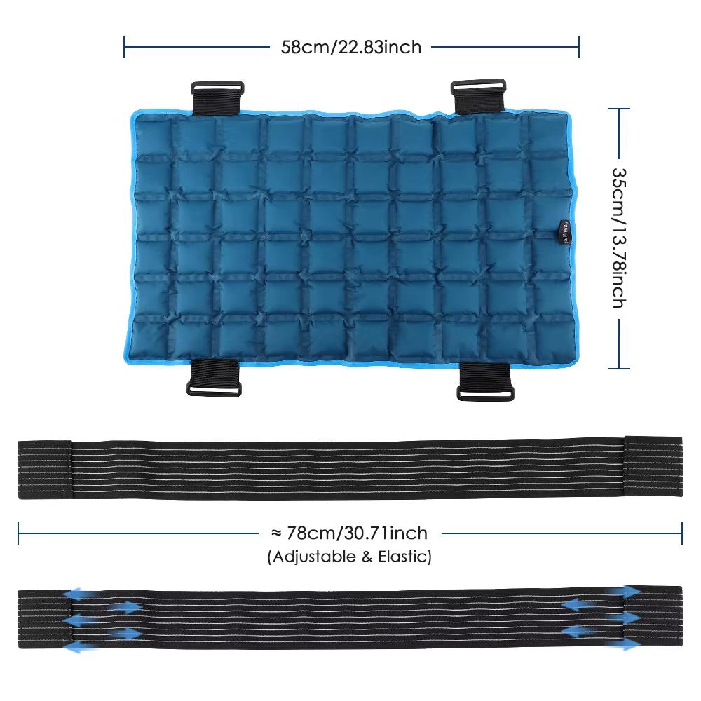 Large Hot & Ice Compress Self-absorbing Water Shawl Pad Reusable Polymer Resin Ice Pack For Back Knee Neck Shoulder Ankle Sprain
