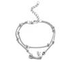 1 Silver Dolphin Metal Ankle Chain