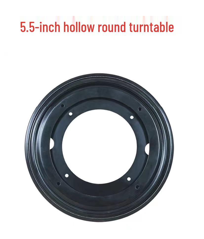 3-12 Inch Universal Black Iron Rotating Base with Full Ball Bearings for Furniture, TV Cabinets, and Bookshelves