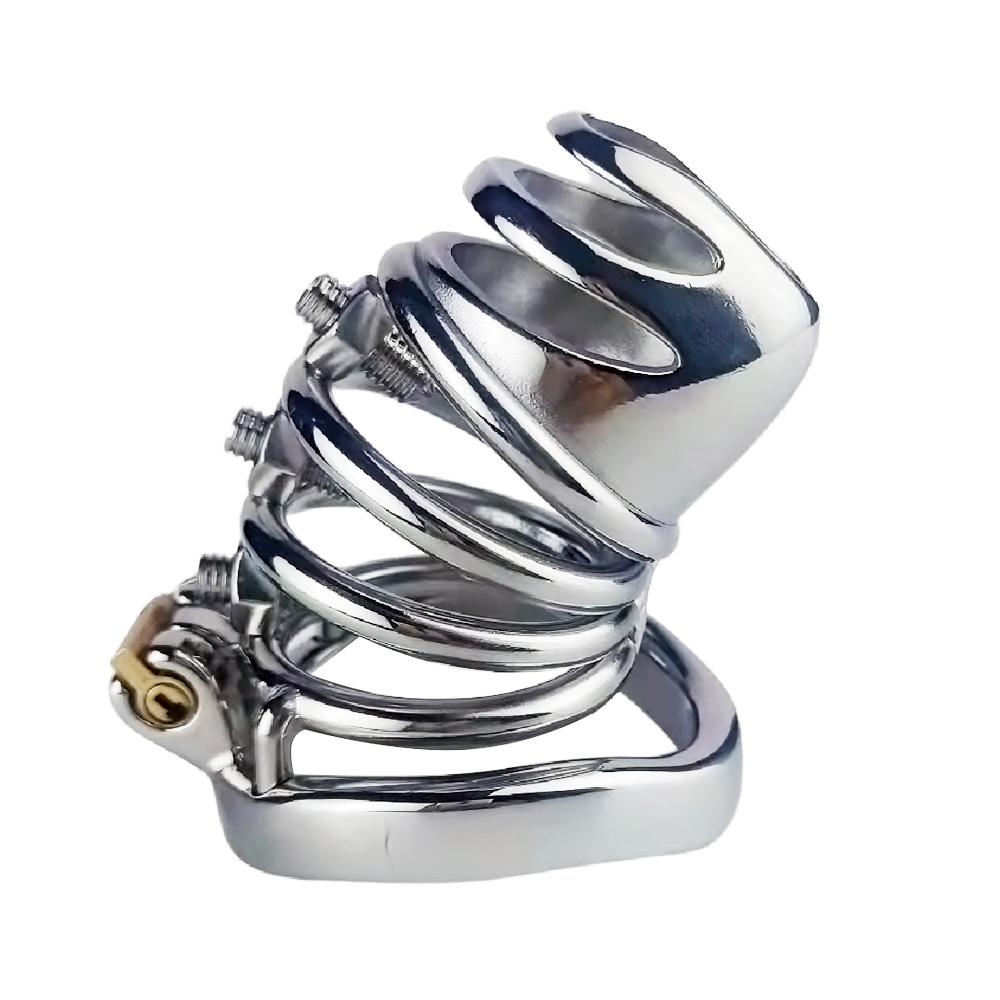 FRKO Muti-ring Male Chastity Cage Big Penis Lock Cage With Spike Stimulation Adult Games Penis Restraint BDSM Sex Toos For Man