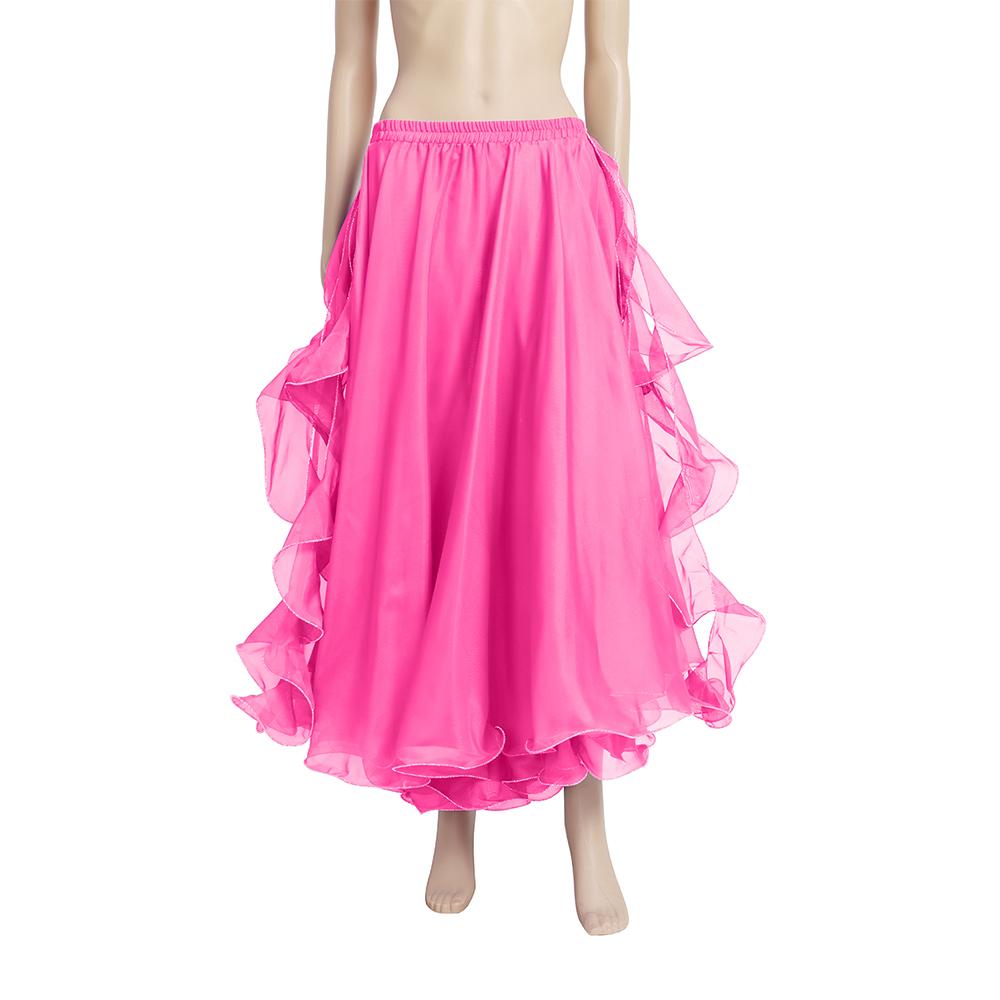 Women Sun Skirt Sequins Belly Dance Skirt Show Costumes Dancing Skirt Spanish Skirt