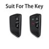 Funda Negra Transparente para Llave de Coche Para Vw Para Volkswagen Golf 8 Mk8 Id.3 Id.4 Cupra Skoda Octavia A8 Seat Leon Mk4