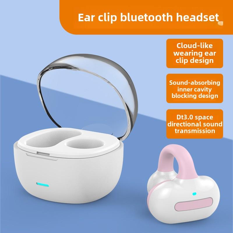 

Наушники-клипсы Bluetooth Wireless Ultra-Long Endurance Спортивные наушники с костной проводимостью розовый