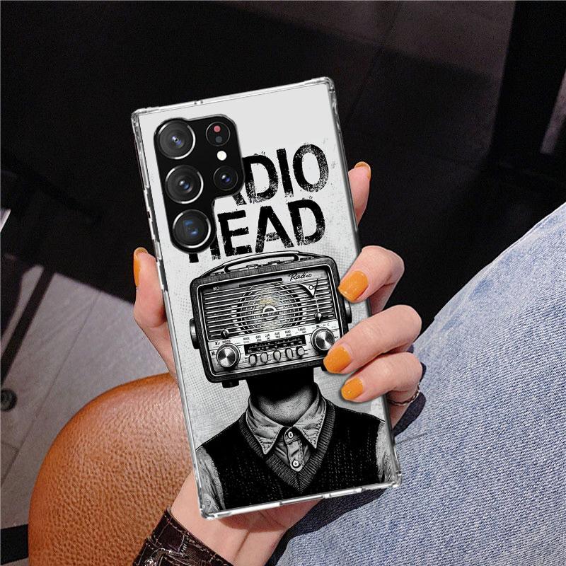 

Чехол для телефона Bnad R-Radiohead для Samsung Galaxy S24 S25 Edge S26 Ultra S23 S22 S21 Plus S20 FE + Персонализированная печатная крышка Galaxy Samsung S24 Plus