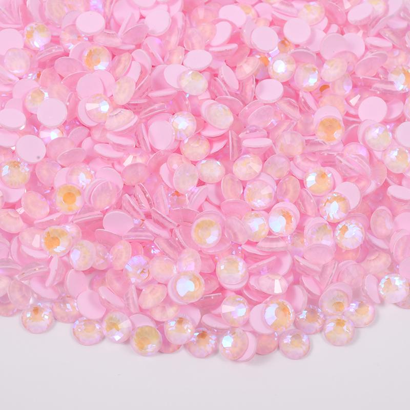 New Misty Rose Colors Glass Rhinestones SS6-SS30 Non Hotfix Crystals Flatback Crystal Rhinestones for Nail Art DIY