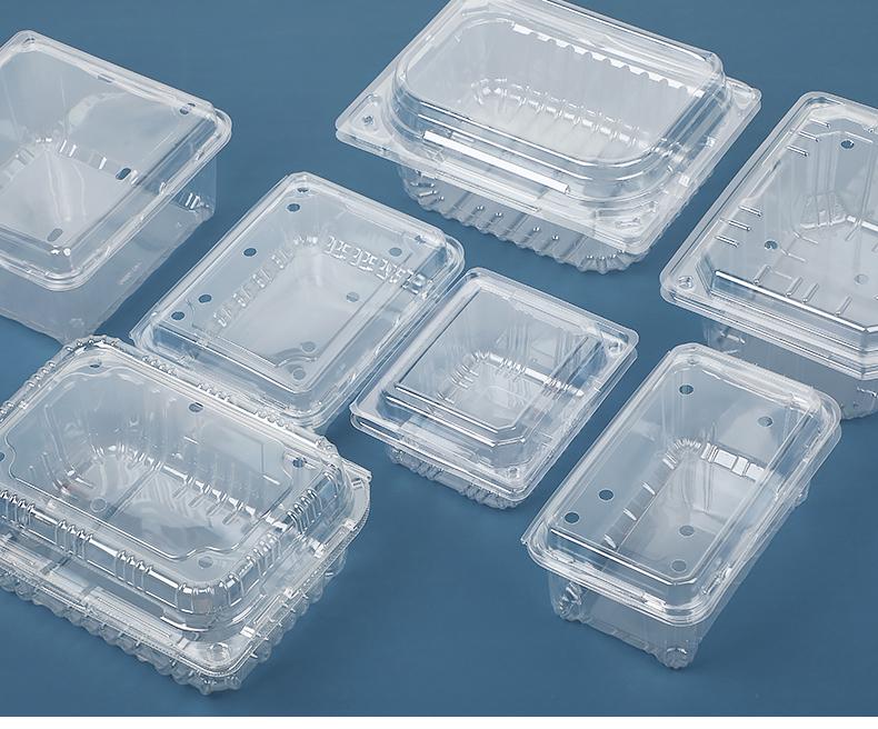 Transparent Disposable Fruit Box with Lid – Food-Grade Plastic, Rectangular, Sturdy for Takeaway, Ideal for Strawberries or Cut Fruit