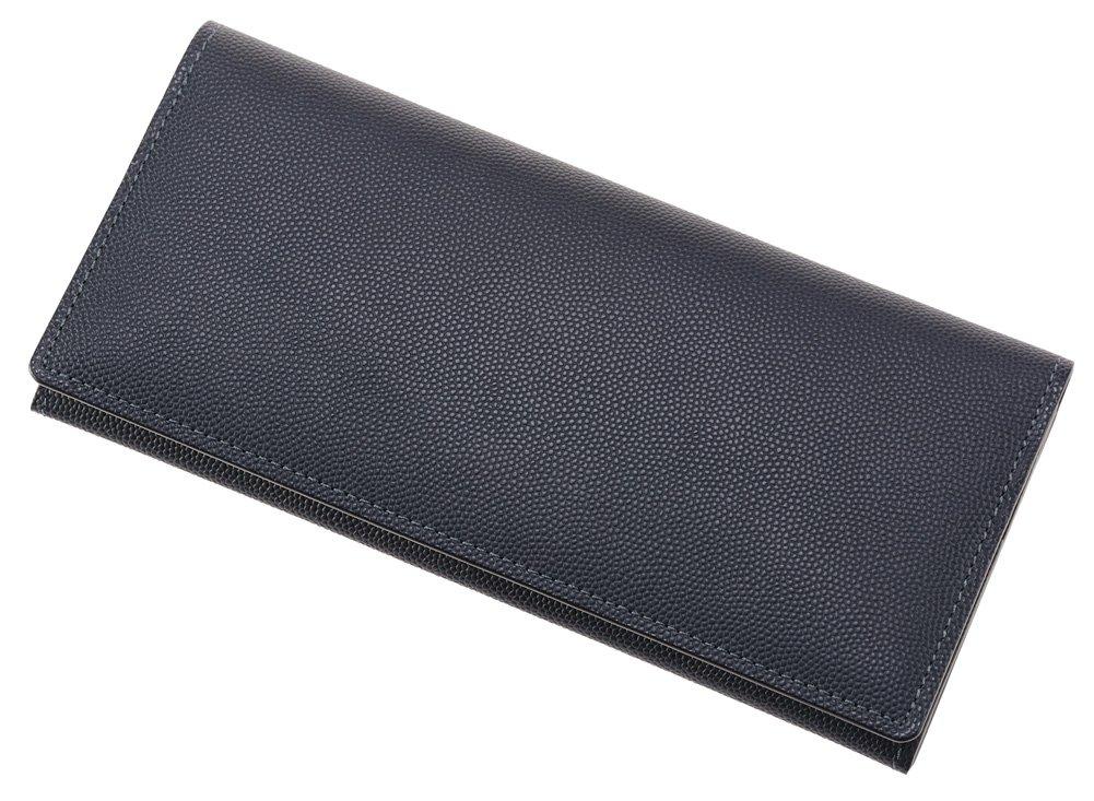 Cypris Perlanera Длинный кошелек с клапаном для монет и кожи День рождения Парню Подарок отцу Темно-синий x 8441 Крышка, Кошелек, Ластовица, Кошелек, Мужской подарок, Подарок отцу,