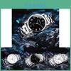 Modiya Men's Casual Alloy Quartz Watch With Adjustable Steel Band Affordable Gift Item Characters)