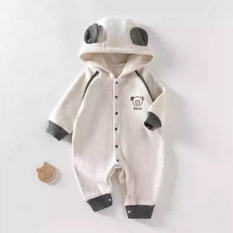 

Супер милый мультяшный флисовый комбинезон - Теплый ромпер с капюшоном для мальчиков и девочек (Осень зима) 80cm