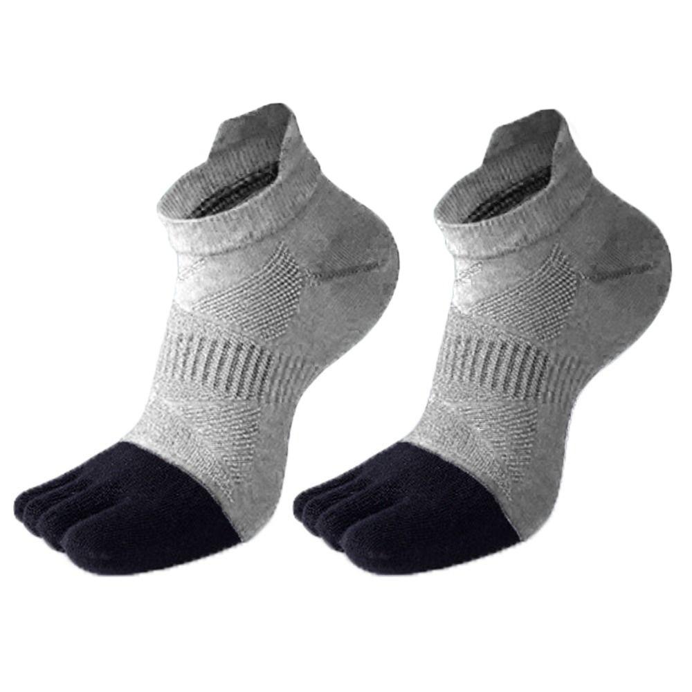 

Each Toe Socks Running Football Autumu Tube Socks Short Toe Socks Five Finger Socks Men Sport Socks сірий