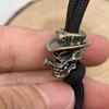 Skull Hat Cowboy Brass Knife Bead EDC Outdoor DIY Accessories Woven Lanyard Pendant Jewelry Punk Bracelet Charms