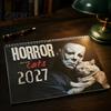 Gothic Home Decor 2027 Horror Movie And Cats Wall Calendar, Halloween Large Scary Creepy Annual Ritual Gift Characters 12 Monthly Spooky Cat