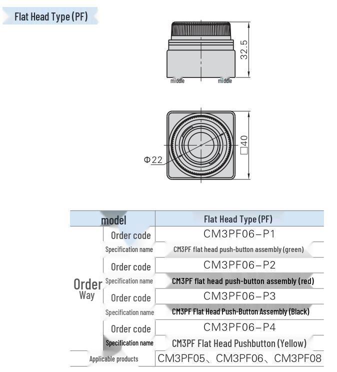 AirTAC Selector Button Mechanical Valve CM3PL Series