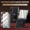 Folding Holder Glass Film Leather Business Case for Samsung Galaxy Z Fold 8 Ultra 5G Fold8 Zfold8 Hinge Phone Accessories