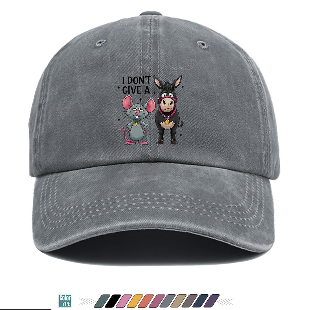Pc Pcs Mouse Donkey Print Duckbill Cap Adjustable Buckle Closure Lightweight Breathable Suitable for Outdoor Travel Un