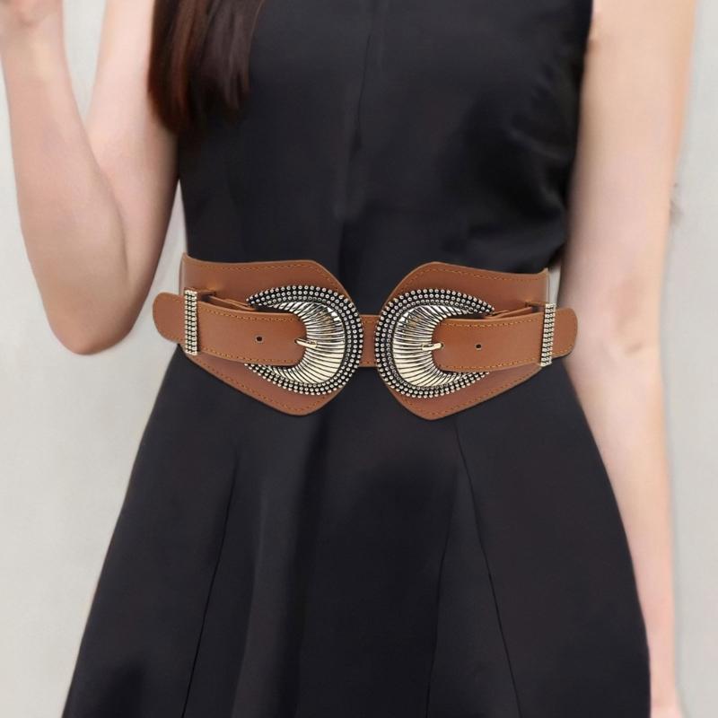 Girls  Waist Belt for Daily Costume Carved Jewelry Waist Body Jewelry for Party Jeans Belt Cowboy Chain