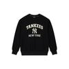 MLB Bluzy New York Yankees Unisex Czarna Okrągły Dekolt Umiarkowane Inne 3AMTV0134-50BKS
