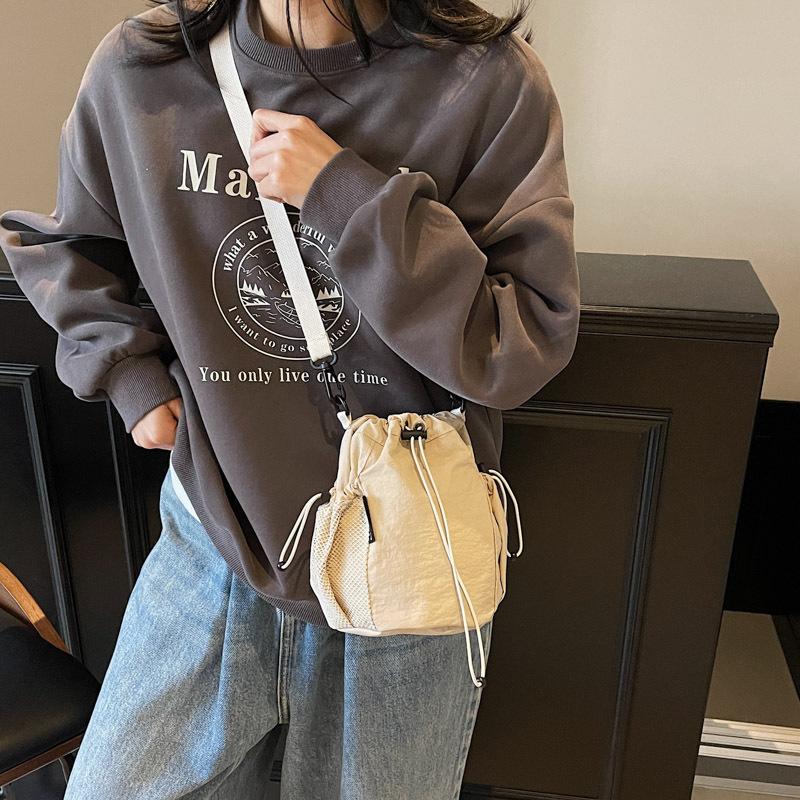 Mini canvas bag female tide brand mobile phone bag leisure sports travel messenger small bucket bag