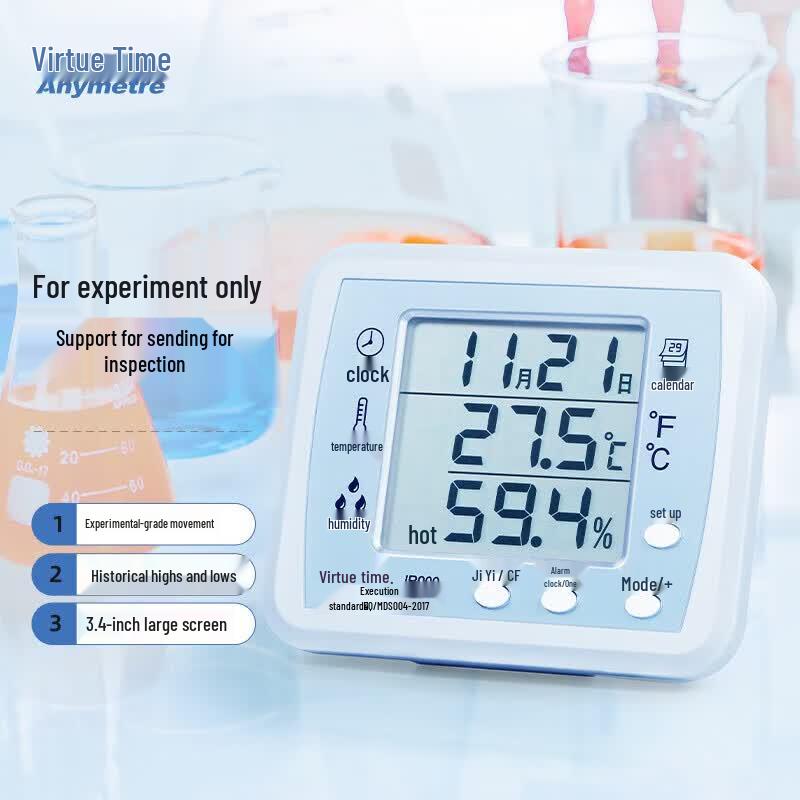 

Anymetre Digital Thermo-Hygrometer with Clock