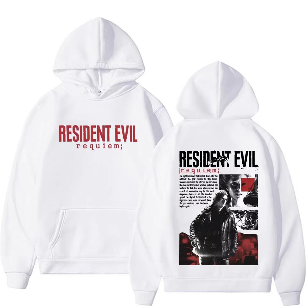 Unisex Limited Leon Kennedy Resident Evil Requiem Hoodie, Trendy Classic Vintage Fleece Long Sleeve Sweatshirt