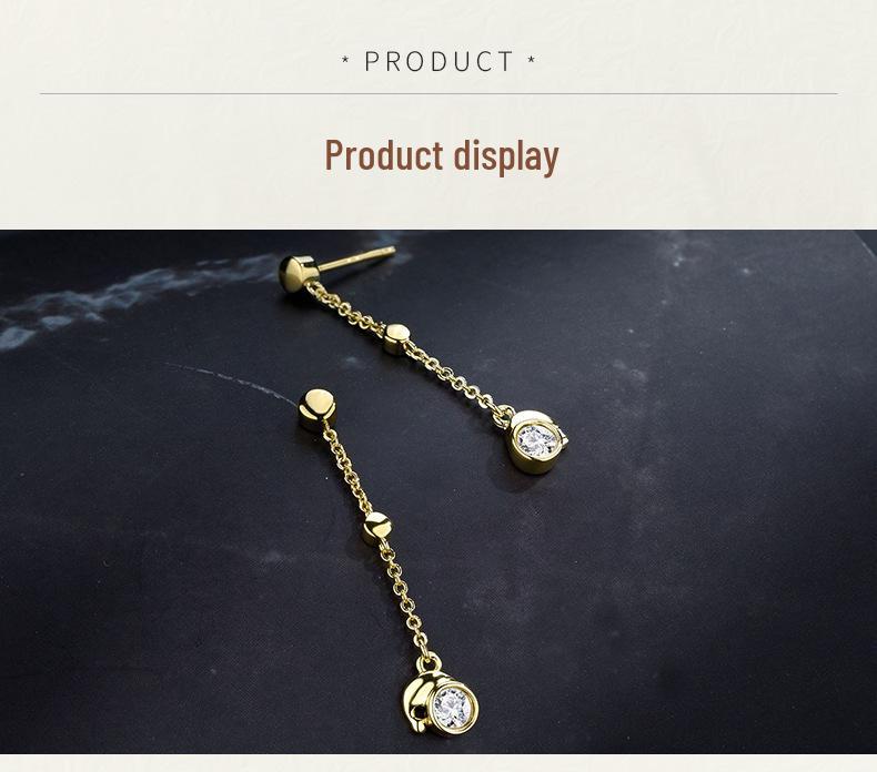 Nádherné Vánoční Náušnice s Třásněmi a Kamínky pro Ženy - Elegantní Zimní Design