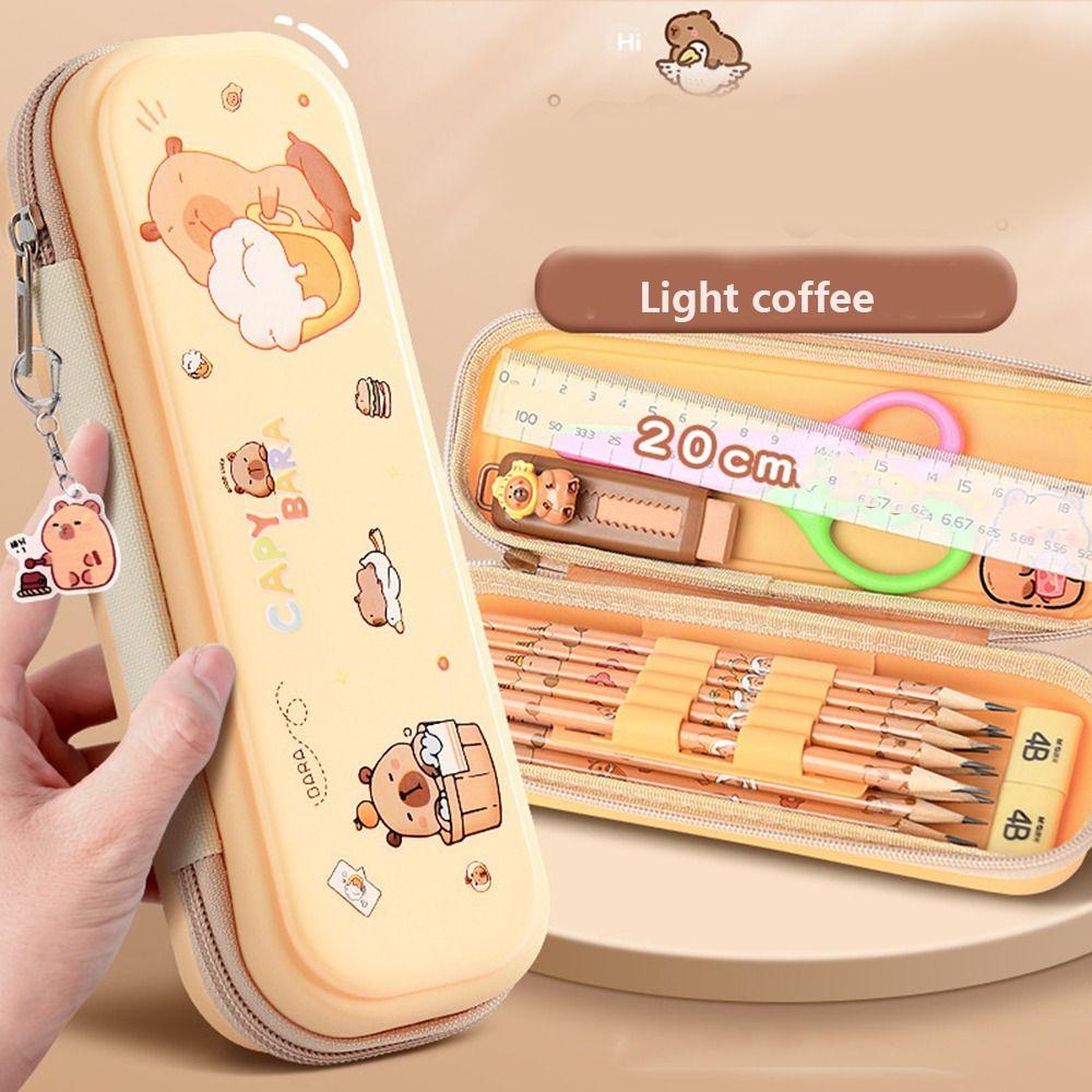 Funny Capybara  Pen Bag Large-capacity Stationery Bag Cartoon Capybara Pencil Case  School