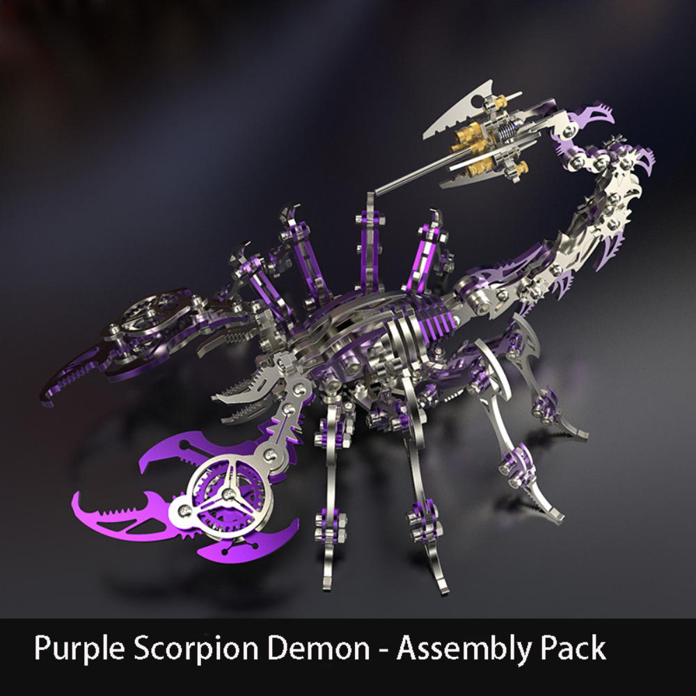Mobile Simulation Scorpion Precision Mechanical Toy Metal Assembly Model 3D Puzzle Creative DIY Manual Assembly Model