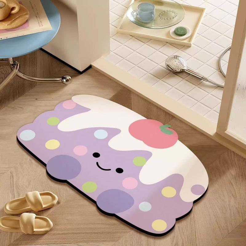 Badezimmer saugfähige Diatomeenerde Toiletten-Türvorleger Toiletten-Bodenmatte Toiletten-Teppich