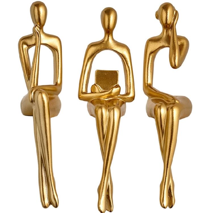 Handmade Abstract Figure Resin Craft Shelf Decors For Living Space Workstations Aesthetic Display Ornamentations