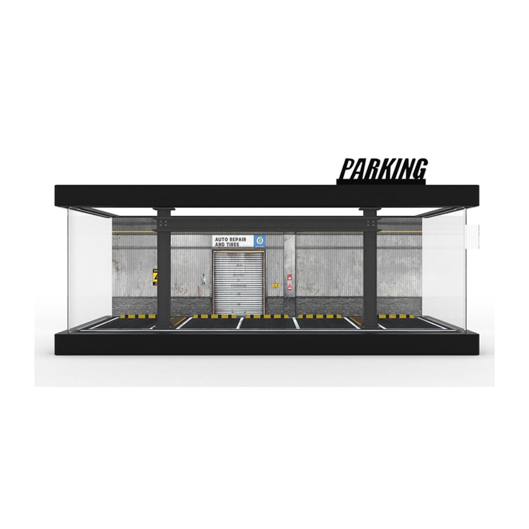 Moreart Масштабная модель 1/64 Дисплей MO766100A Парковка Пит-бокс Гараж Диорама с Миниатюрными Машинками (D) [Параллельный импорт]