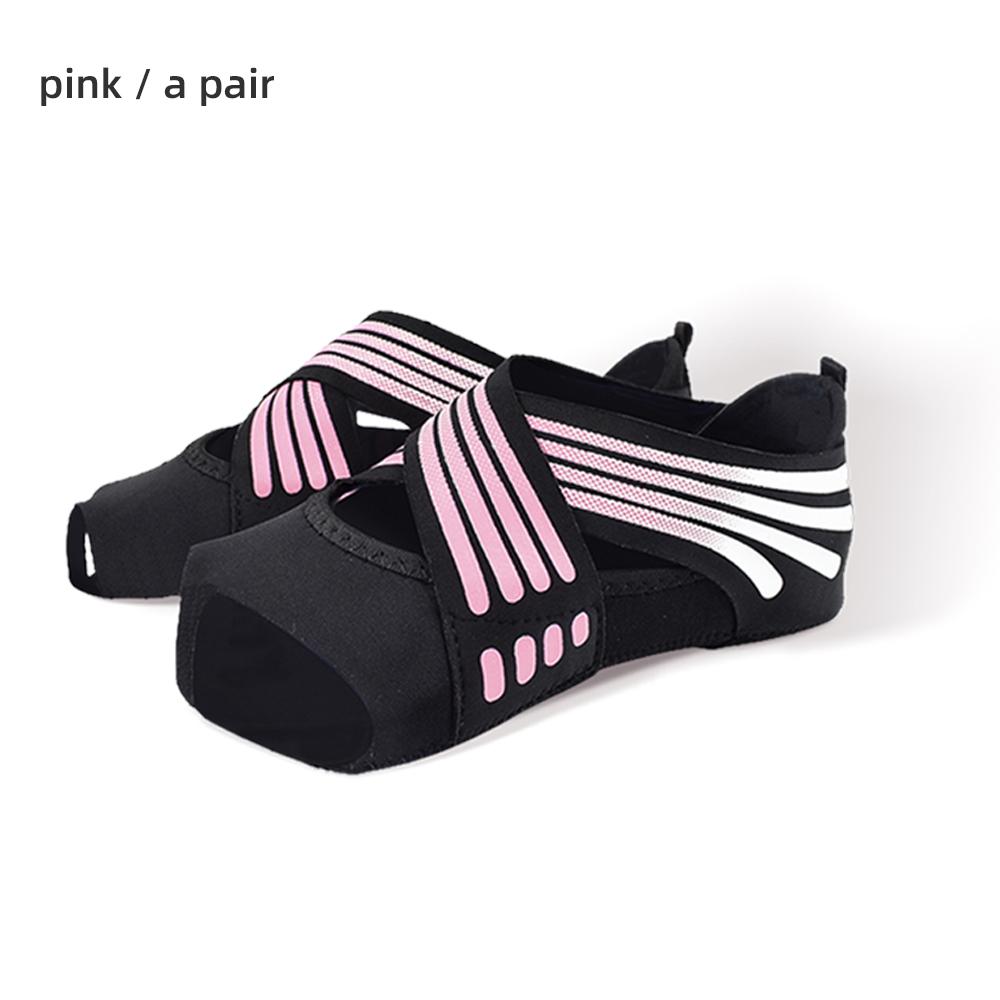 Silicone Anti-slip Indoor Yoga Socks Shoes  Yoga Shoes Open-toe Pilates Socks 19cm