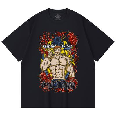 230 Gsm 100% Cotton Seven Deadly Sins V4 Escanor Print Unisex Heavy Cotton T Shirt