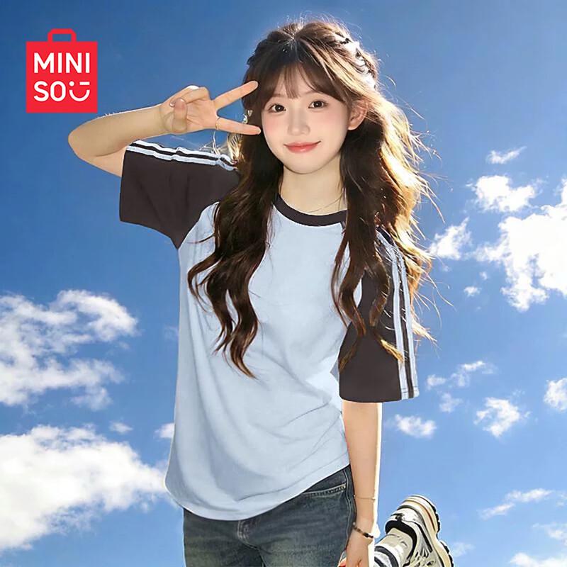 MINISO Women's Pure Cotton Short-Sleeve T-Shirt