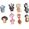 Cartoon Animal Big-Eyed Keychain: Giraffe & Lion King Pendant Gifts