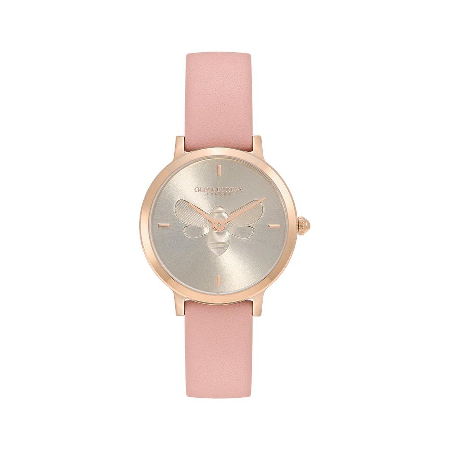[Olivia Burton] Ultra Slim Bees Pink (24000018) Women s Watch