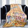 1pc, Duffy and Friends (8) Home Decor Flannel Blanket, Perfect Gift for Bedroom, Living Room, Travel, Camping, Car, Beach, Office Nap, Ideal Sofa Thro