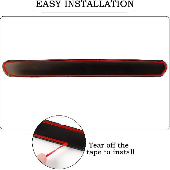 RT-TCZ Exalted 3rd Brake Light Cover Guard Trim Frame Bezels Decoration Accessories for Chevrolet Camaro 2016-2021(Black)