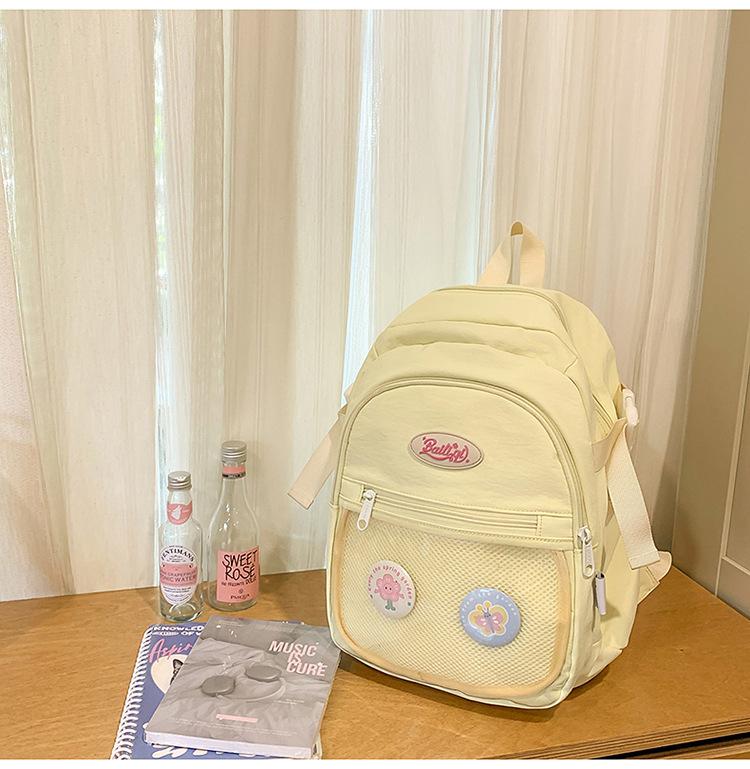 Schoolbag Schoolbag Girls College Students Cute High Value Pain Bag 1011 New High School Students Large Capacity Backpack Backpack