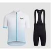 Maßgeschneidertes Radtrikot-Set Kurzarm-Oberteil Shorts Fahren Atmungsaktiv Feuchtigkeitstransportierend Unisex