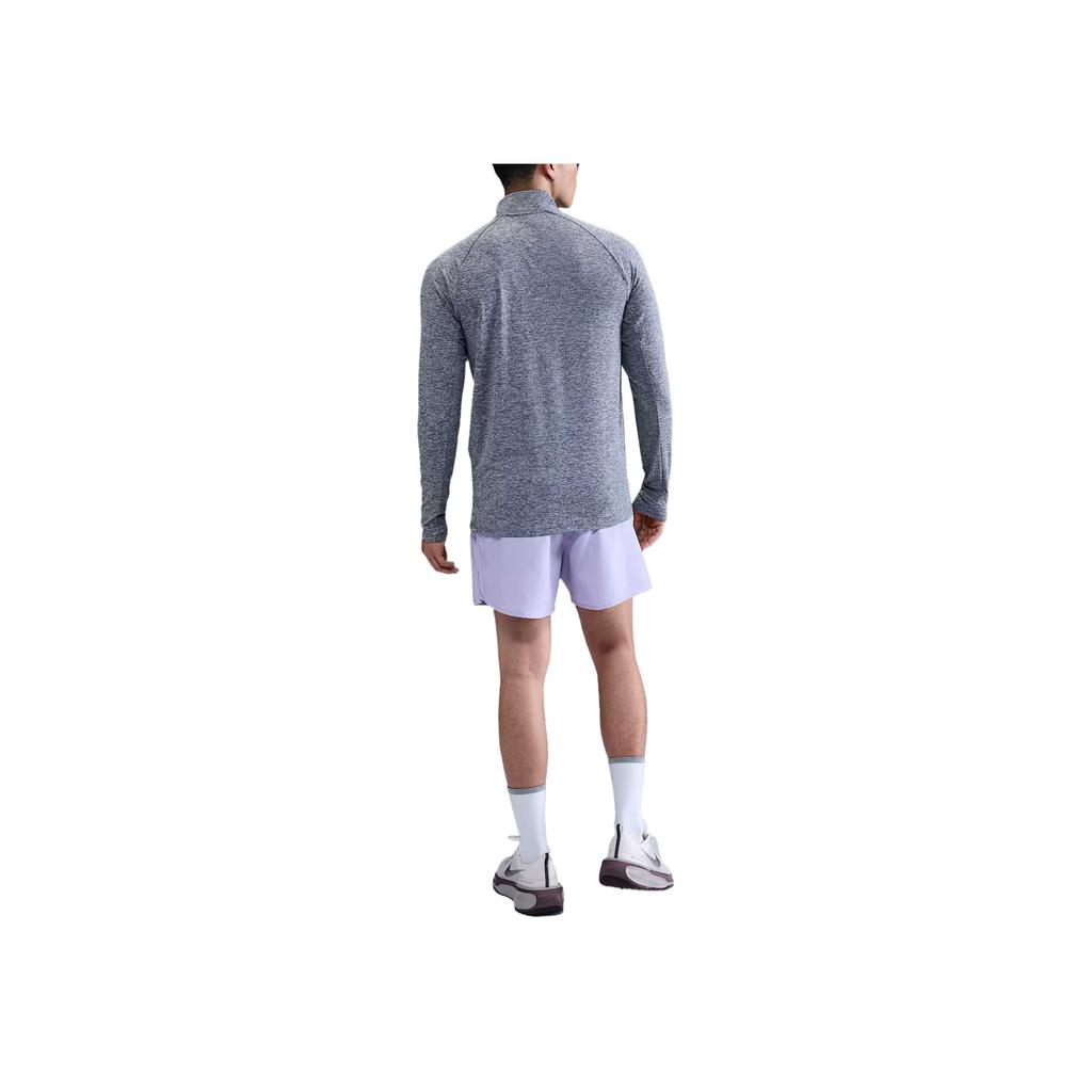 Nike Dry Stride Comfortable Skin-Friendly Fashionable Simple Long Sleeve T-Shirt Men Tops Thunder-Blue Stone-Flower HV2181-437