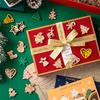 50pcs Mini Christmas Tree Hanging Decor Ornaments Wooden Santa Claus Snowman Deer Pendants Christmas Decorations Small Figurines