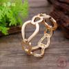 New Hollow Irregular Geometric Elastic Bracelet Men's and Women's Fashion Exaggerated Versatile Hollow Geometric Bracelet